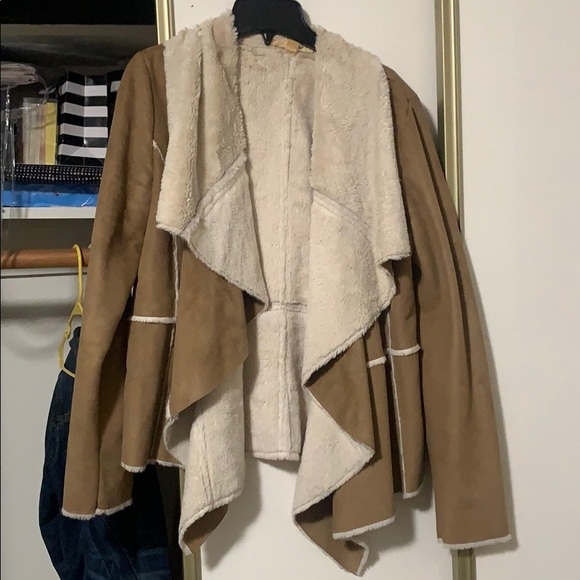 Lovestitch Faux Suede Drape Jacket - Picture 5 of 5